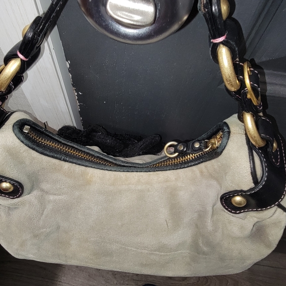 Juicy Couture Black and Pink Shoulder Bag